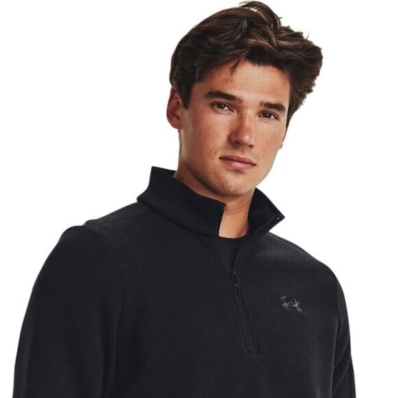 WT Under Armour Specialist Men’s 1/4 Zip Pullover – Black, Size Small – Style #1 - Picture 1 of 3